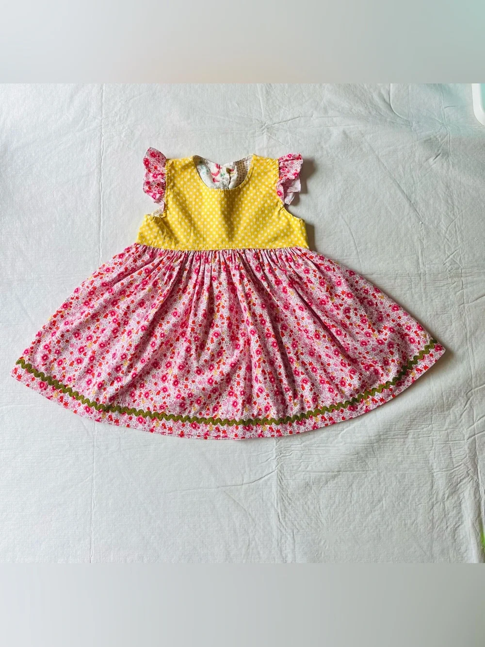 Platinum Matilda Jane Melsa top, yellow, pink, floral